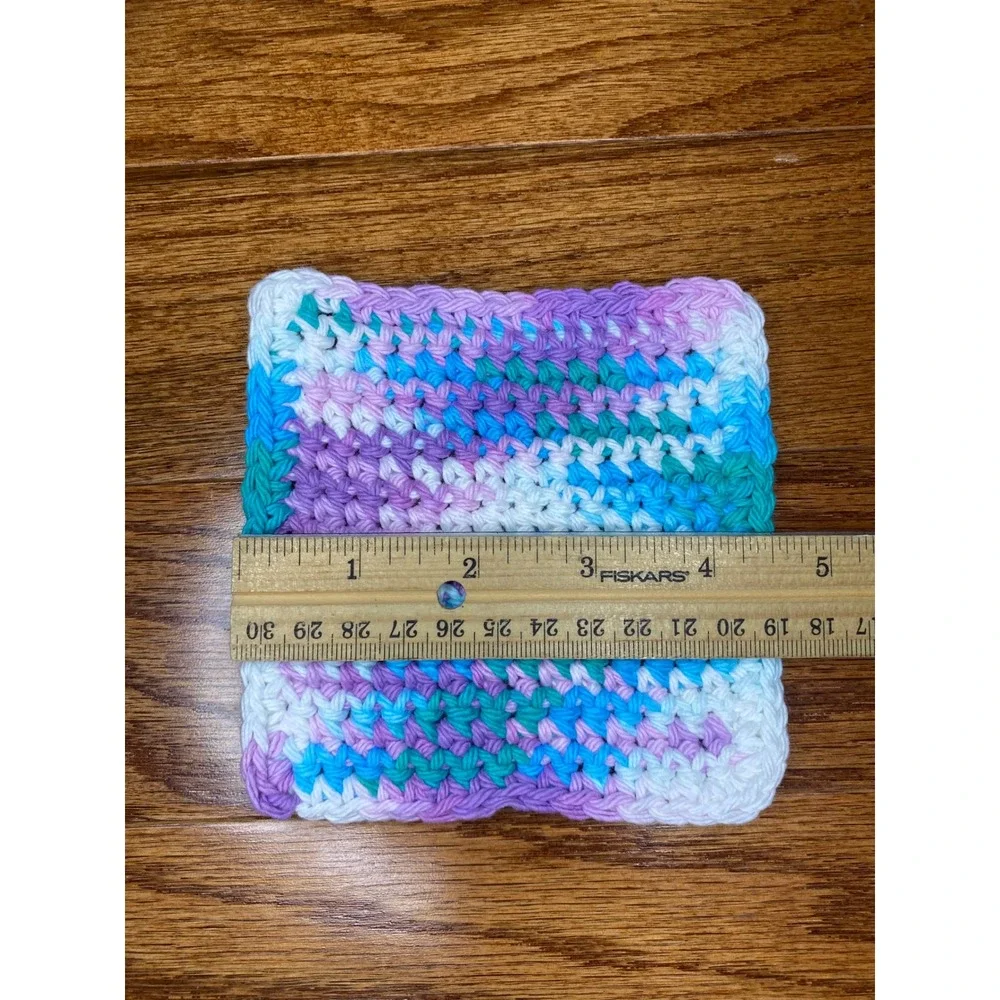 Set of 4 Handmade Crochet‎ Face Cloths
